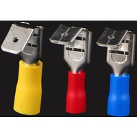 20Pcs PBDD Terminals Blue Yellow Red Piggy Back Disconnector Connector Wire Terminals 1.25/2.5/5.5mm Pre-insulating Terminals