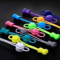 Safety Elastic Shoelaces Round High quality Spring Lock Lazy Lace can free Adjust Take a walk Sports No Tie Shoelace 1 pair
