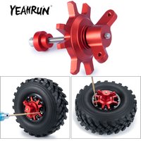 YEAHRUN Metallic Black/Red Tire Assembly/Disassembly Aid Tool for 1/10 RC Crawler Car 1.9 2.2 Inch Beadlock Wheel Rim