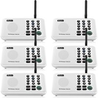 Wuloo Wireless Home Intercom System for House Business Office 5280 Feet Range 10 Channel Room To Room Communication System