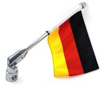 Foldable Universal Motorcycle Flag Pole Mount Germany Flag for Harley Yamaha Honda