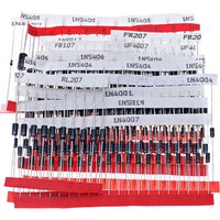 Kit assorti de diodes Schottky à commutation rapide, 200 pièces/lot, 1N4001 1N4004 1N4007 1N5408 UF4007 FR207 1N5817 1N5819 1N5822 1N4148 RL207