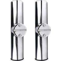 2PCS Boat Accessories marine stainless Boat Stainless Steel Clamp On Fishing Rod Holder Rails 7/8'' to 1'' Tube yacht accessorie