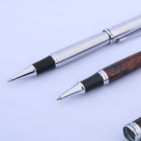 jinhao 750 metal Ice flower red stainless steel silver GIFT STUDENT Rollerball Pen