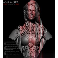 1/10 Resin bust resin model figure DIY self-assembled A-672