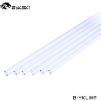 6pcs x500mm Bykski PMMA Hard Tube,8X12MM,10X14MM,12X16MM ,DIY PC Water Cooling Transparent Acrylic Pipe,B-YKLWP