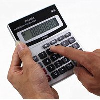 Manufacturer Wholesale Calculator KK-800A Metal Desktop large font wide Calculator 8 A Business Computer Office Supplies with