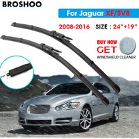 Car Wiper Blade For Jaguar XF/SV8 24"+19" 2008-2016 Auto Windscreen Windshield Wipers Blades Window Wash Fit Pinch Tab Arm