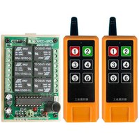 2000m DC12V 24V 6CH Wireless Remote Control LED Light Switch Relay Output Radio RF Transmitter And 433 MHz Receiver For garage
