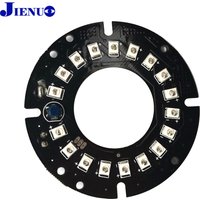 JIENUO Nightvision LED CCTV Accessories Infrared Light 18 IR Board for Surveillance Security Camera IP CCD AHD Cam Night Vision