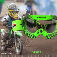 2020 professionelle Kinder Motocross Brille Kinder Motorrad Brille Kind MX MTB Off-Road Dirt Bike Kind Brille Für MX Helm