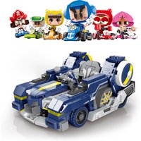 Kart Racing Series Bricks Toys Marshmallow Superx-9 King's Return Anniversary Edition Cars Building Blocks Mini Model Kit MOC