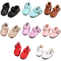 1Pair Doll Shoes for 1/6 Blythes Doll and Suitable for 1/8 BJD Mini Lovely PU Leather Sandals Toy Shoes Doll&Accessories