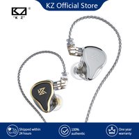 KZ ZAS 16 unités écouteurs 7BA + 1DD écouteurs hybrides dynamiques HiFi basse Sport casque suppression du bruit dans les moniteurs d'oreille