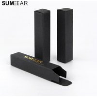 100Pcs/Lot 20x20x95mm Black Box Empty Perfume Bottle Package box Customizable Paper Boxes Packaging Custom Logo pay Extra