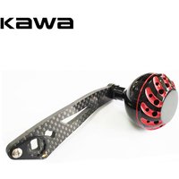 KAWA New Fishing Reel Handle Carbon Fiber Suit For s and D and A Bait Casting Reel, Hole size 8x5mm and 7*4mm Together