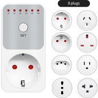 10Hr Countdown Timer Socket Plug Intelligent Time Setting Switch Control Socket Electricity Power Metering Socket