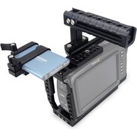 MAGICRIG Portable Camera Cage With Adjustable Hanlde + T5 SSD Card Mount Clamp for Blackmagic Pocket Cinema Camera BMPCC 4K&6K