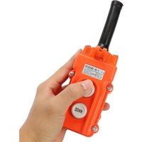 (1)Rainproof For Truck Hoist Crane Pendant Control Station Push Button Switch UP-Down COB-61 AC250V 5A