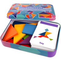 3D Holz Muster Tier Puzzle Bunte Tangram Spielzeug Kinder Montessori Frühe Bildung Sortierung Spiele Spielzeug Kinder Geschenk