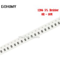 100PCS 1206 SMD Resistor 5% 0R ~ 10M 1/4W 0 0.1 0.91 1 10 100 220 330 Ohm 1K 2.2K 10K 100K 0R 1R 10R 100R 150R 220R 330R 1M 10M