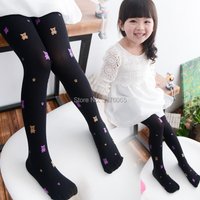 Autumn High Quality children girls tights Velvet candy colors Cute Embroidery bear Tights for baby kids Girls Pantyhose Stocking