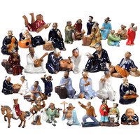 Figurines classiques chinoises en céramique miniatures, aquarium de bonsaï de rocaille, artisanat de paysage, statue, mini jardin, décoration de la maison