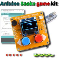 For Arduino diy kit,Snake game,Easy to program game console,Nano Board ATmega328P,IIC Serial 128X64 OLED Display