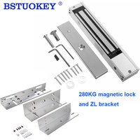 180kg 350lbs 280KG 600lbs Electric Magnetic Lock DC 12V Single Door Electromagnetic Lock with ZL Bracket for Access Control