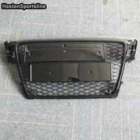 For Audi A4 B8 S4 S-line 2009 2010 2011 2012 Front Racing Grills Honeycomb Engine Grids Car Accessories Not Fit Real RS4