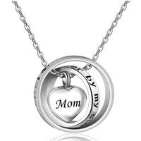 No Longer By My Side,Forever In My Heart Cremation Jewelry Stainless Steel Heart Urn Necklace Ashes For Human/Pet