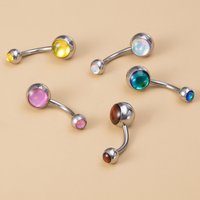 14G Sexy Pierc Belly Navel Piercing Earrings Belly Button Ring for Women Surgical Steel Bar Navel Rings Beach Bikini Body Jewel