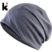 Breathable Beanies Spring Outdoor Casual Skullies Beanies Women Summer Mesh Thin Bonnet Gorras Solid Color Fashion Soft Hat Men