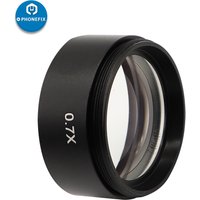 0.5X 0.7X 1.0X 2.0X Auxiliary Objects Lens Microscope Camera Lens for Trinocular Stereo Zoom Microscope Accessories Barlow Lens