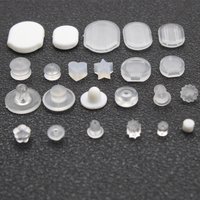 20-200Pcs Silicone Earrings Backs Stoppers Anti-Pain Ear Clips Pad for DIY Earrings Studs Ear Plugs Jewelry Making Accessories