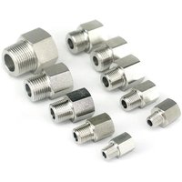Reduce BSPP BSPT Metric Female- Male 304 Stainless Steel Hex Pipe Fitting High Pressure