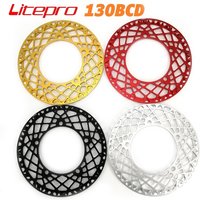 Litepro Folding Bike Chain Wheel 130BCD Spider Chainwheel 53T 56T 58T Aluminum Alloy CNC With Chainring Protective Cover