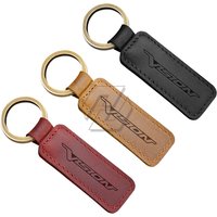 For Honda Vision 110 XS XS-1 Scooter Motorcycle Cowhide Keychain Key Ring