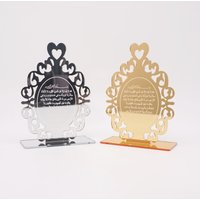 10pcs Custom Wedding TableShow Personalized Acrylic Mirror Ayat al Kursi Party Decor Christening & Baptism Gift