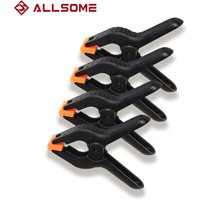 Allsome 4PC 4 Zoll Federklemmen DIY Kunststoff Nylon Klemmen Federklammer für Holzbearbeitung Fotostudio Hintergrund
