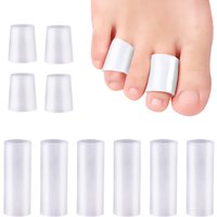 1Pair Silicone Tube Fingers Protector Hand Bunion Pain Relief Orthosis Stranghters Foot Care Pedicure Toe Sleeve Cap Cover