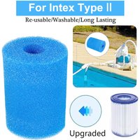 For Intex Type II Washable Swimming Pool Filter Sponge Reusable Foam Sponge Cleaner Tub Filter Cartridge Pool Cleaning Tools