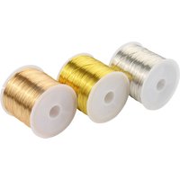100 m/Rolle Gold Silber Farbe Kupferdraht für Armband Halskette DIY farbecht Perlendraht Schmuckschnur Schnur Handwerkherstellung
