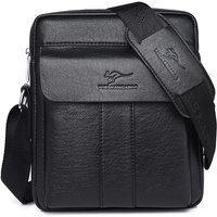Luxus Marke Vintage Umhängetasche Männer Leder Business Schulter Tasche Braun Schwarz Mann Umhängetasche Männlichen Handtasche Geschenk Für Mann
