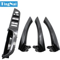 LHD Links Fahrer Carbon Fiber Innen Tür Pull Griff Armlehne Panel Komplette Set Für BMW 3er E90 E91 316 318 320 325 328