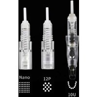 10 stücke Schönheit Tattoo Nadel Patrone 10U 12p Nano MTS Einweg Sterilisierte Sicherheit Tattoo Patrone PMU Maschinen Liefert Kit