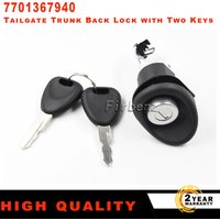 New Tailgate Trunk Back Lock With Two Keys Zinc Alloy 7701367940 For Renault Twingo C08 S08 Easy Installation car accessories