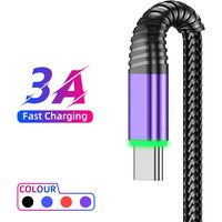Lovebay 3A Type C Cable Micro USB For IPhone Fast Charge Cable For 13Pro Max Redmi Data Sync Charger Line 0.5/1/2m Charging Wire