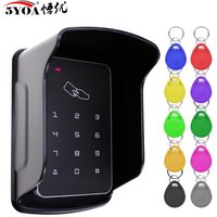 Contrôleur d'accès autonome, clavier de contrôle d'accès RFID, couverture étanche à la pluie, panneau numérique, lecteur de carte, système de verrouillage de porte