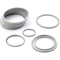 20Pcs Stainless Steel Earring Charm Circle Hoop Connector 15mm to 45mm O Ring Link Resin Frame Supplies For Diy Jewelry Making